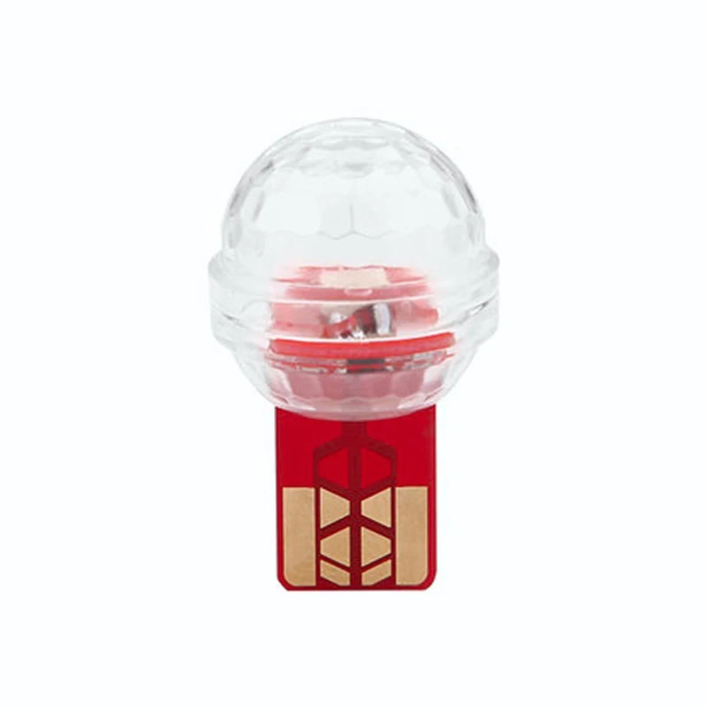 СВЕТОДИОДНЫЙ Автомобильный USB атмосферный свет DJ Мини красочная музыкальная лампа поверхность телефона для фестиваля Вечерние - Испускаемый цвет: Красный
