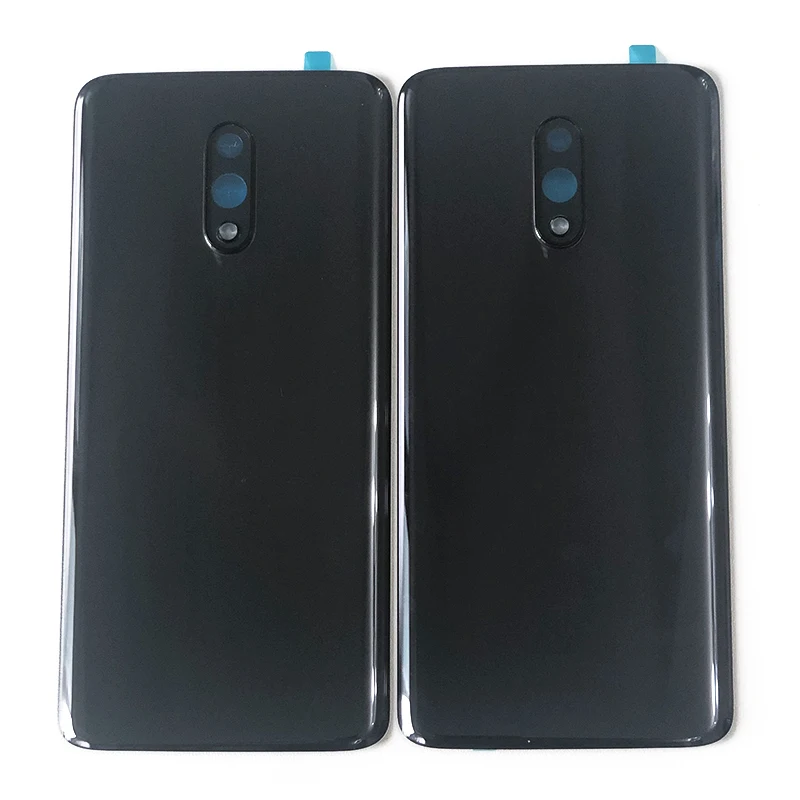 Axisinternational для 6,4" OnePlus 7 стеклянная задняя крышка для батареи чехол Корпус+ металлическая рамка для камеры+ Вспышка+ клейкая наклейка