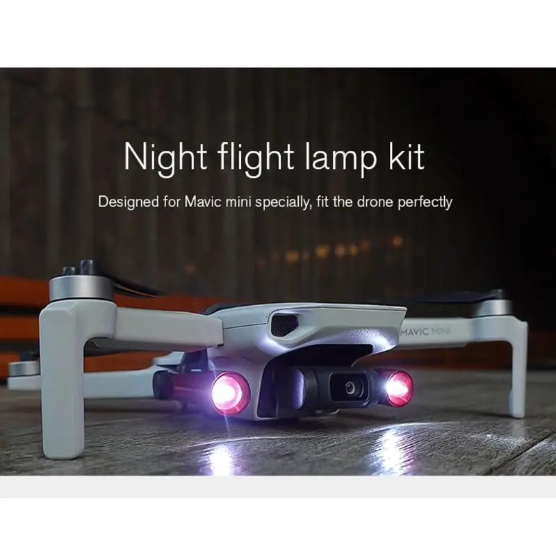 Hot Sale SJI 1Set Durable LED Lights Night Flight Searchlight Flashlight Kit for DJI Mavic Mini Drone Accessories Kit 