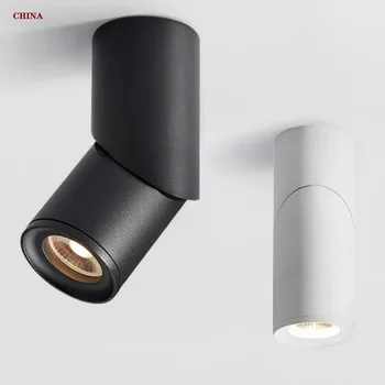 조도 조절식 회전 LED 다운라이트, COB LED 천장 스포트라이트, AC110-220V LED 벽 램프, 따뜻한 차가운 흰색 실내 조명, 7W9W12W15W
