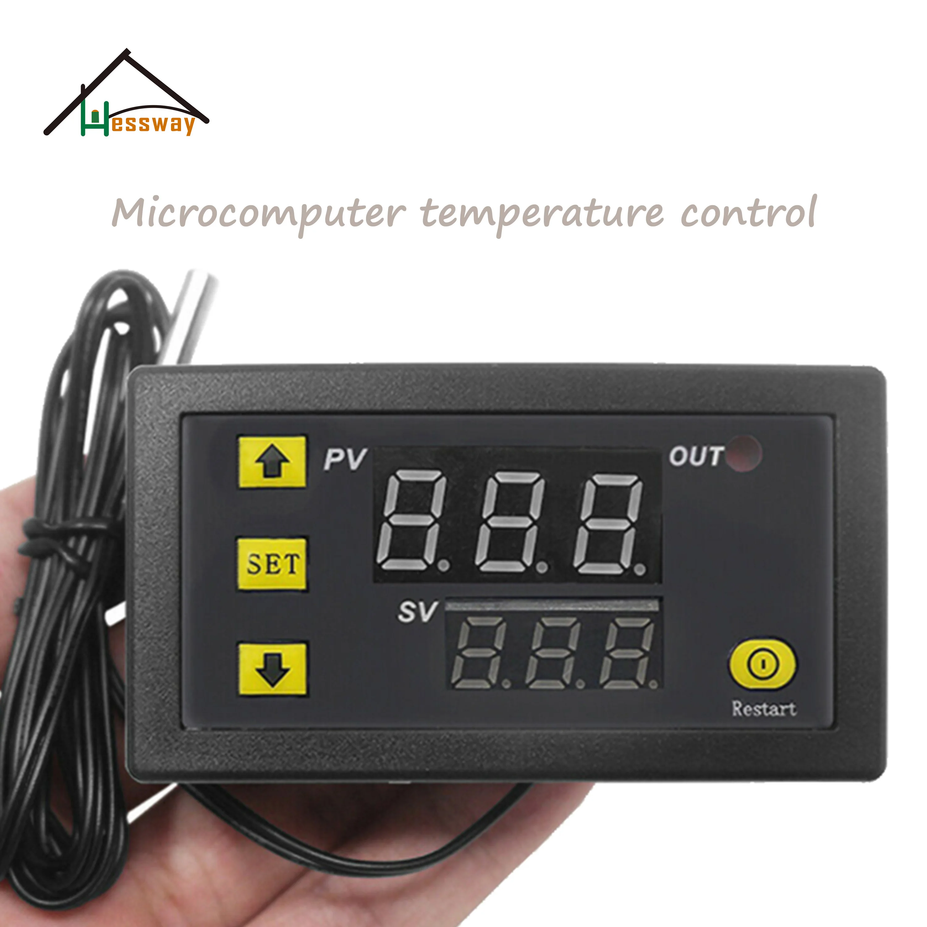 Ritardo Relè Microcomputer Mini Termostato Per Riscaldamento E Raffreddamento Doppio Display A Led Accessori Per Scaldabagno Elettrico A Contatto Pass