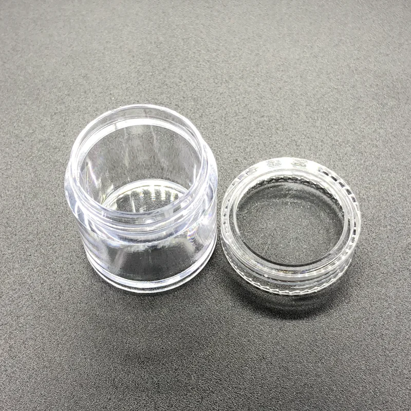 5pcs 10ml Clear Plastic Jewelry Bead Storage Box Small Round Container Jars  Empty Container For Nail Art - Refillable Bottles - AliExpress