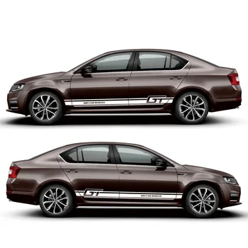 

World Datong car styling sport car sticker For Skoda Octavia Mark Levinson Both side body Customized Decal sport auto stickers