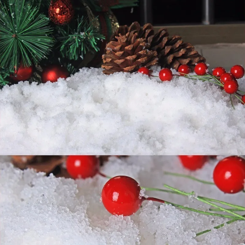 B-1 пакет искусственный снег Замороженные вечерние Снежный порошок быстрого приготовления Рождество зима снежинка украшения поддельные снег Волшебный реквизит