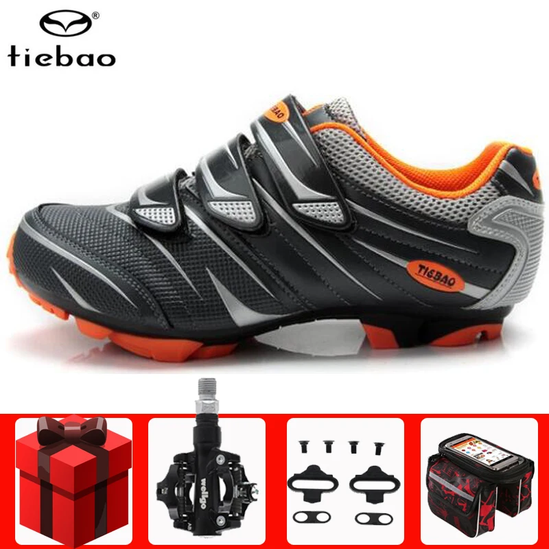 

Tiebao Cycling Shoes sapatilha ciclismo mtb add spd pedal Professional Men Women Bicycle Self-Locking Mountain Bike Sport Shoes