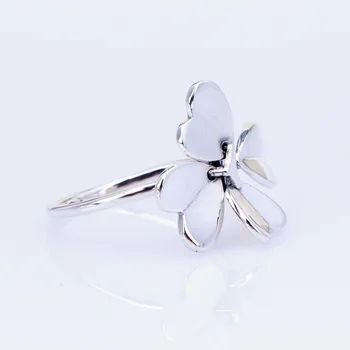 

Original 925 Sterling Silver Pan Ring Creative Lucky Spinning Clover Pan Ring For Women Wedding Party Gift Fashion Jewelry
