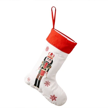 

Christmas candy bags Christmas gift bag decoration socks creative modeling new linen gift bag fireplace decoration new year