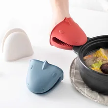 Мультфильм Акула силиконовые анти-ожоги микроволновая печь Изолированная печь кухня термостойкие высокие термостойкие перчатки