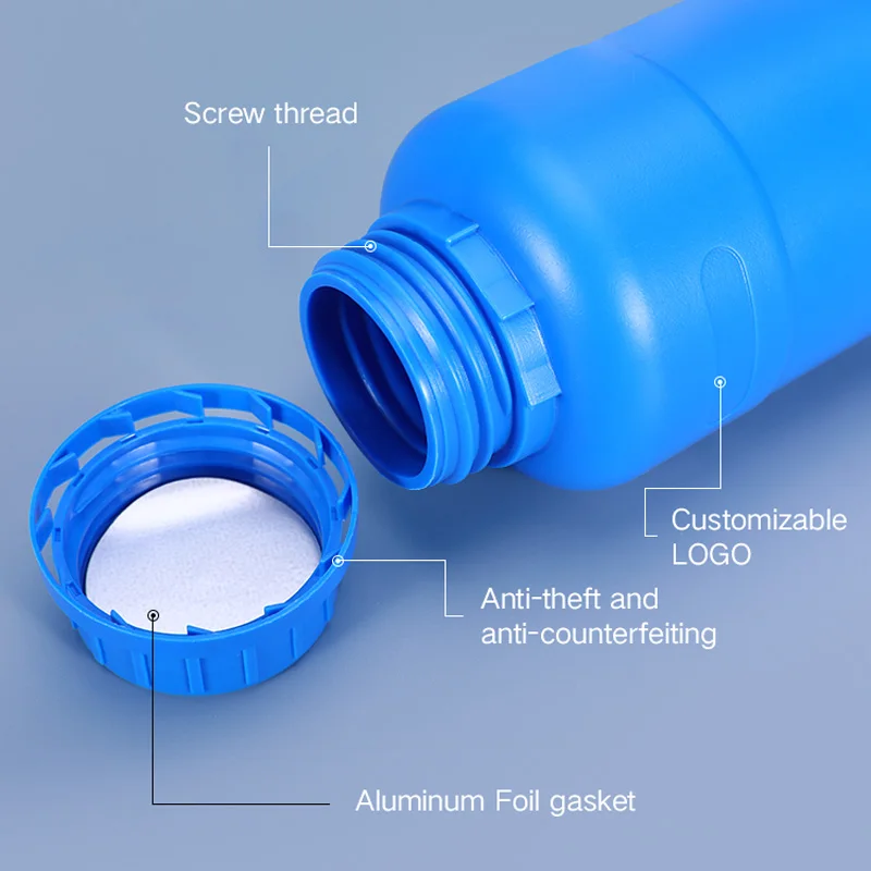 UMETASS 1000 мл HDPE пластиковая бутылка с крышка пустые контейнер для жидкого шампуня