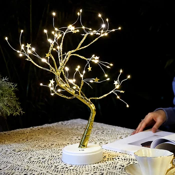

With Light Lucky Money Tree statue fengshui Ornament Fortune Tree Ornament Golden Purse Tree Decoration Desktop Beautiful Crafts