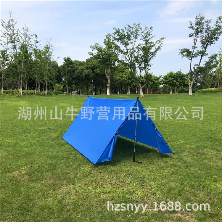 Multi-functional Awning Hammock Cover A- line Outdoor Tent College Style Beach Mat Moisture-Proof Mat Anti-Rainwater Ultraviolet