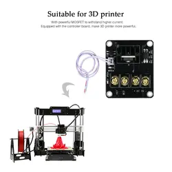 Плата модуля расширения мощности горячей кровати оборудована с платой контроллера MOS трубчатый модуль загрузки с подогревом для 3D-принтера