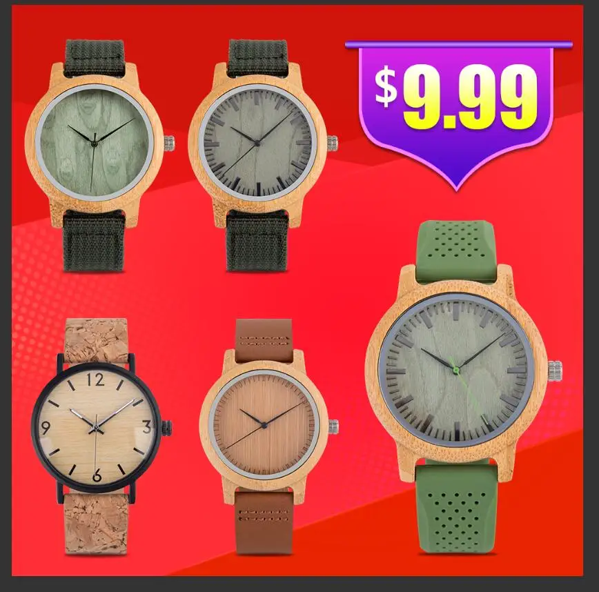 BOBO BIRD-relojes de madera para hombre y mujer, accesorio Masculino de pulsera con correa de cuero y silicona, ideal para regalo