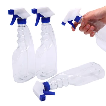 

500ml Empty Spray Bottle Transparent Plastic Liquid Dispenser Shampoo Bottle Hairdressing Hair Applicator Bottles Moisture Mist