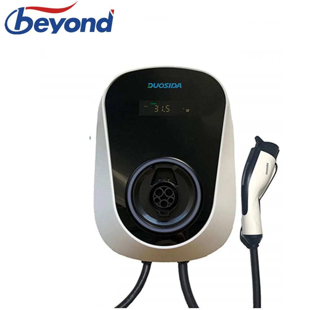 SAE J1772 Plug Smart Home EV Charging Station 32Amp 7.2KW 220V Electric Vehicle Charger Point Type 1 Type 2 EVSE Wallbox SAE J1772 Plug Smart Home EV Charging Station 32Amp 7.2KW 220V Electric Vehicle Charger Point Type 1 Type 2 EVSE Wallbox