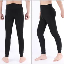 Мужское зимнее термобелье, мужские леггинсы, термоштаны, мужское теплое шерстяное утолщенное нижнее белье, мужские теплые штаны