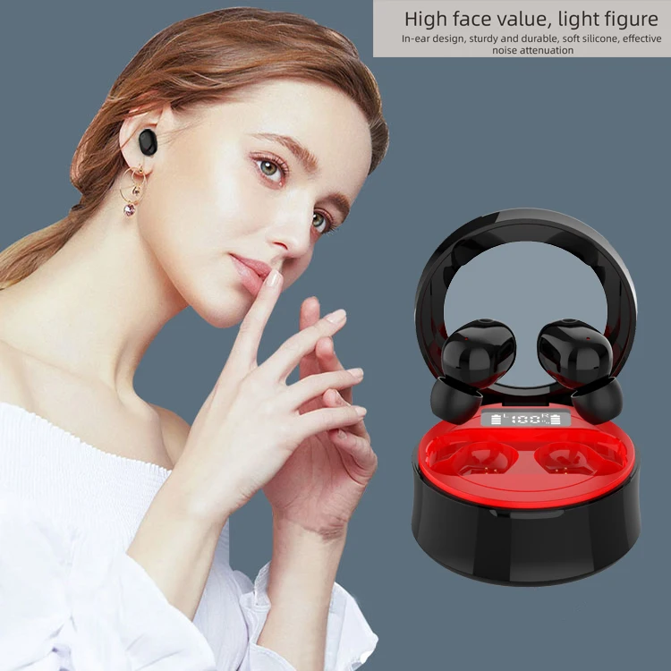 SMS-T10 Bluetooth Headset Touch Control Digital Display TWS Wireless Noise Reduction Music Hands-free Call Sports | Электроника