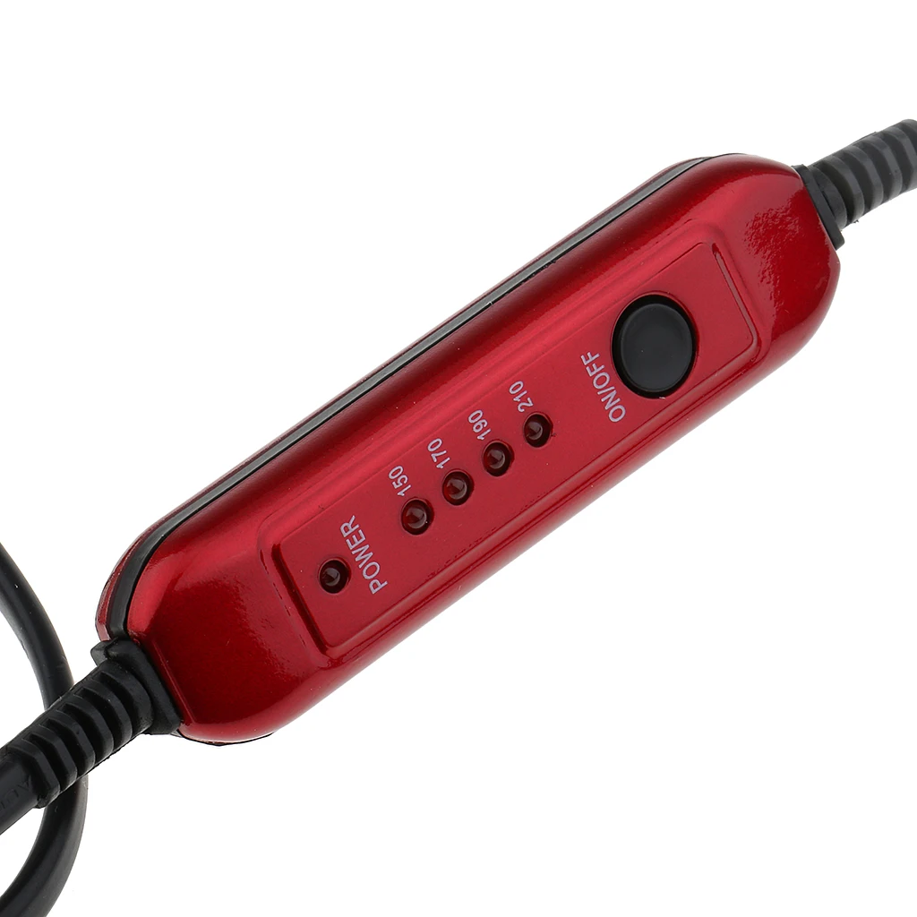 Salon Home Use Hair Extension Sewing Fusion Glue Gun Iron Connector Makeup Tool US Plug Red