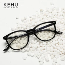 KEHU модные дизайнерские овальные очки женские летние новые стильные очки с заклепками оправа черные леопардовые розовые очки оправа женские KE82