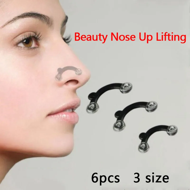 3 Sizes Beauty Nose Up Lifting Bridge Shaper No Pain Nose Shaping Clip Straightening Clipper Corrector Women Girl Massage Tool