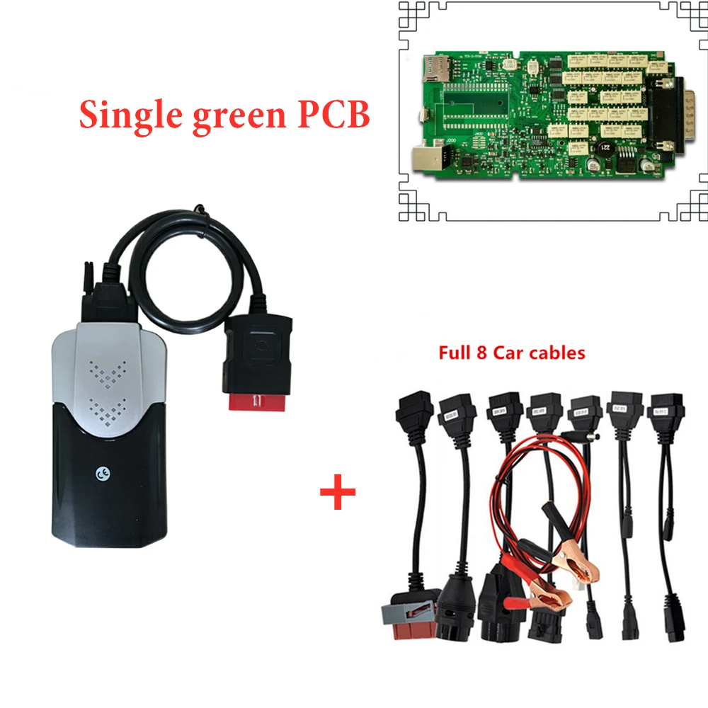 Качество A+++ одноплатный 201600/201503 Keygen vd ds150e cdp для delphis с Bluetooth obd obd2 сканер+ 16 шт. кабели для автомобилей/грузовиков - Цвет: without bluetoth