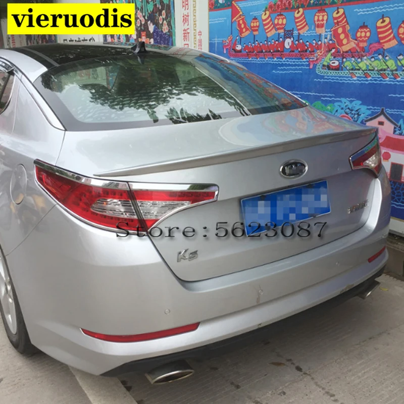For Kia Optima K5 Spoiler 2011-2013 ABS Plastic Unpainted Color Rear Roof Wing Trunk Lip Boot Cover Car Styling | Автомобили и