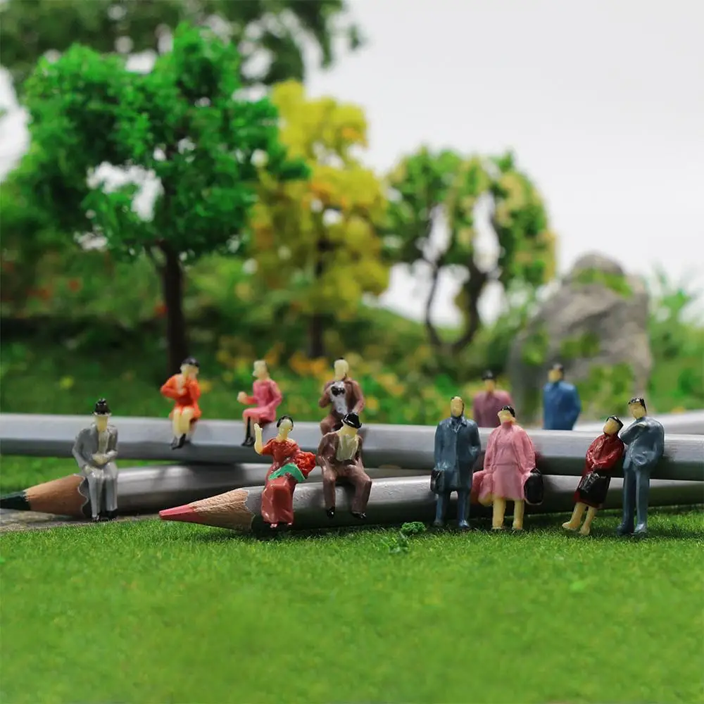 P8702 108 шт. 1:87 хорошо окрашенные фигурки сидя стоячие пассажиры в масштабе хо|scaled