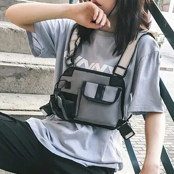 

High Quality Unisex Functional Chest Rig Waist Bag Hip Hop Streetwear Tactical Bag UK