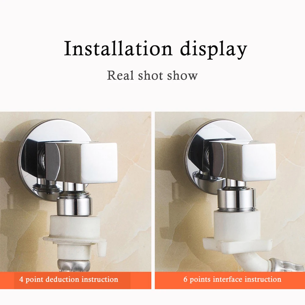 

Automatic Drum Washing Machine Brass Faucet Bathroom 4/6 Single Cold Angle Valve Tap Household Balcony Mop Pool Bibcock