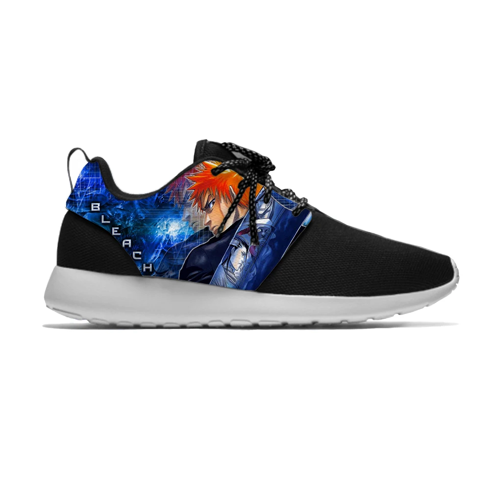 

Japanese Anime Bleach Hot Fashion Awesome Cool Kids Sport Running Shoes Casual Breathable 3D Printing Sneakers Gift Boys Girls