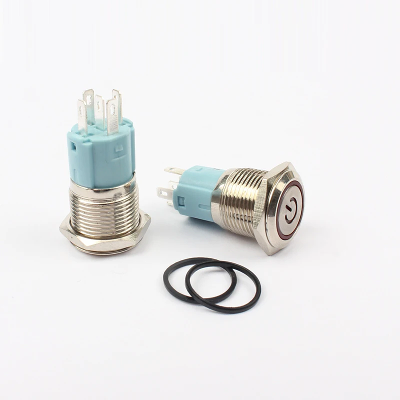 16mm-Metal-Push-Button-Switch-LED-power-mark-locking-Latching-Self-reset-Momentary-1NO-1NC-red (2)