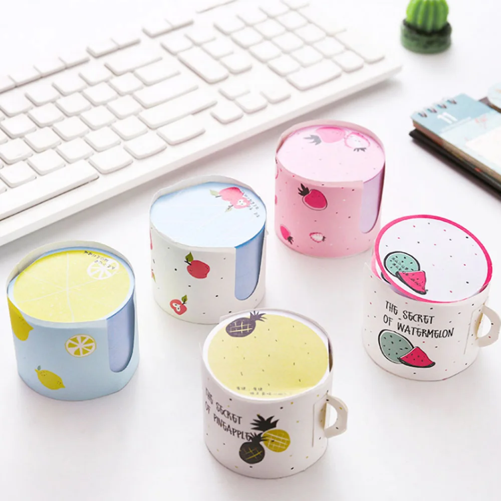 400Pcs/pack Novelty Fairy Cup Shape Self Adhesive Memo Pad Sticky Notes Planner Stationery School Office Supplies