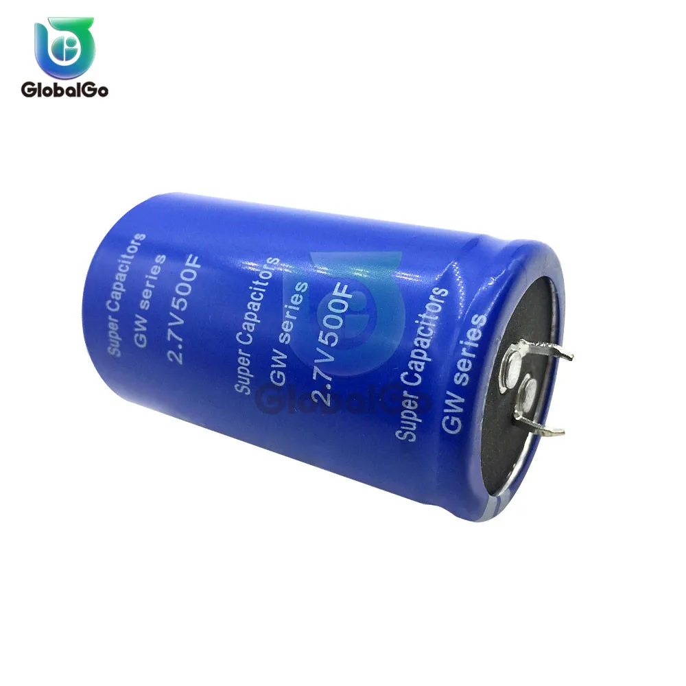 Сверх яркий конденсатор 2,7 V 500F 60*35mm низкий esr-конденсатор Ultracapacitor автомобильный Солнечный двигатель резервный аккумулятор источник питания