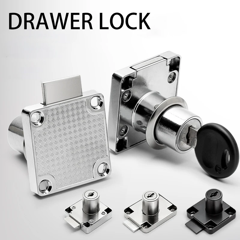 Cerradura de cajón de escritorio, cerradura de armario Vintage