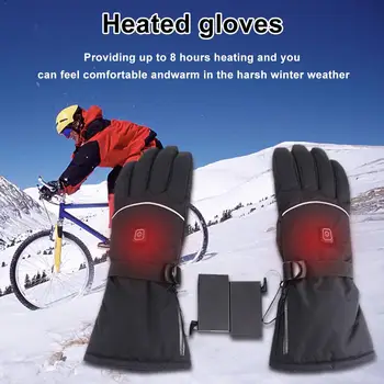 

Ski Gloves Waterproof Gloves Three-speed Temperature Adjustment Snowboard Heated Gloves Warm Snowmobile Snow Gloves Men Women