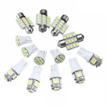 

13 pcs/set License Plate Light Car Interior Reading Light Compartment Light Double-pointed 31mm Car LED Light Set