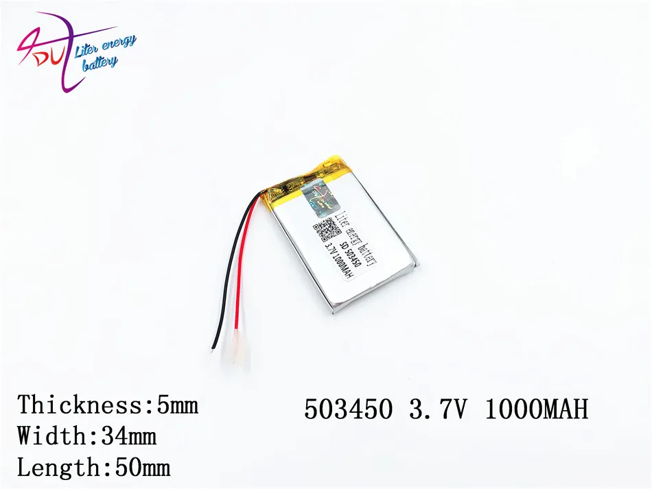 SD503450 505550 3 7 V 1000mah литиевая полимерная аккумуляторная батарея Pack Liter energy Battery|3.7v