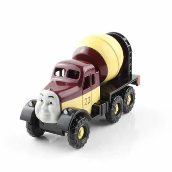 

Mini magnetic cartoon small train die-casting alloy transport mixer truck engineering vehicle children toys collection gift