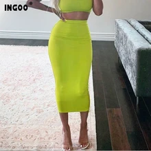 ^#Cheap INGOO Autumn Women Sexy Bodycon Pencil Skirts Winter Fashion Solid Color High Waist Mid-calf Length Slim Female Skirt 2019 New ^#Cheap INGOO Autumn Women Sexy Bodycon Pencil Skirts Winter Fashion Solid Color High Waist Mid-calf Length Slim Female Skirt 2019 New