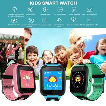 

Kids Smart Watch Touch Screen Games Watch with Phone Call SOS Camera Flashligt Location for Children