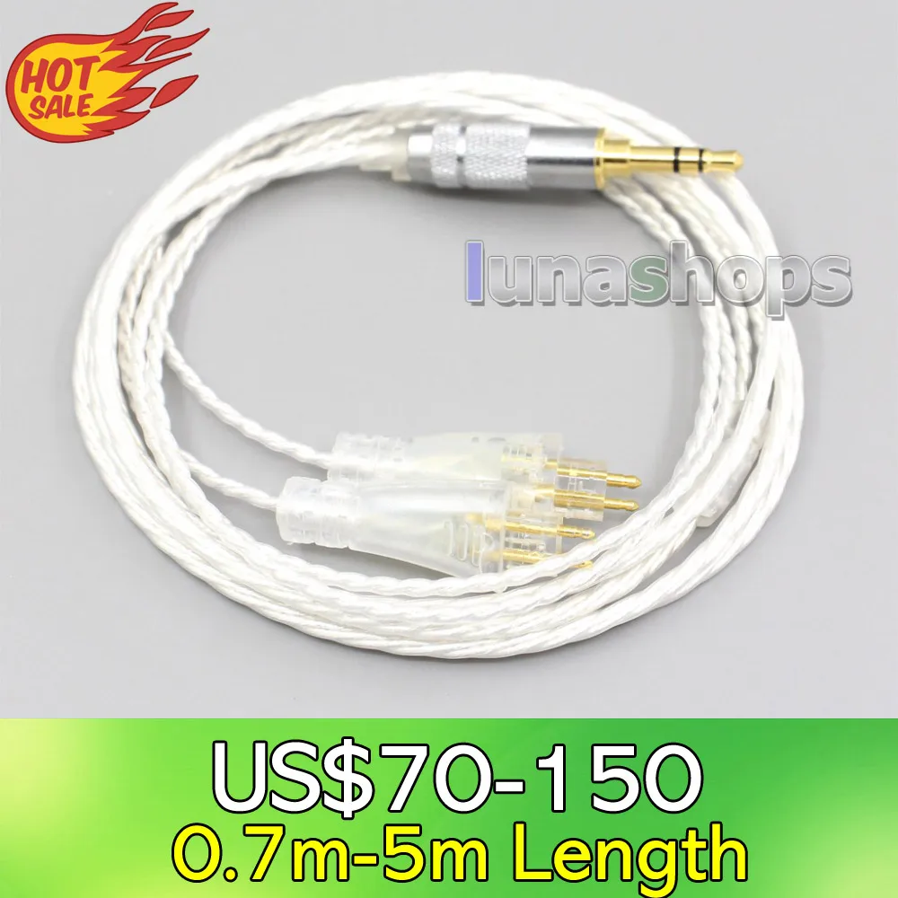 LN006641 XLR 4 мм 2 5 посеребренный кабель для наушников высокого разрешения 7N OCC