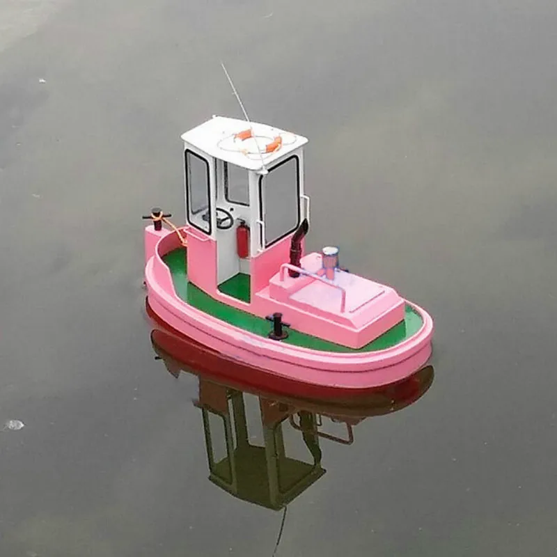 DIY Q2 Mini Tug Model Kit Q Egg Ship Rescue Ship Simulation Remote 