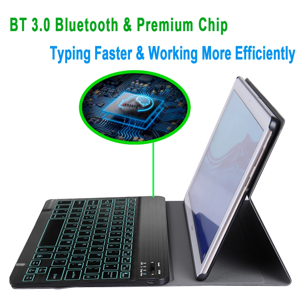 Bluetooth клавиатура с подсветкой чехол для Huawei Mediapad T5 10 1 AGS2 L09 W09 L03 крышка|Чехлы