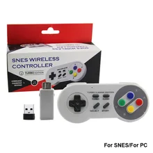 Беспроводной контроллер SNES 2,4G, классический супер хост 2,4G, мини-игровая ручка, Supportting NES/SNES/wii/pc с адаптером Bluetooth