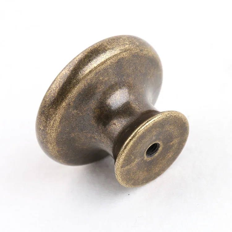 Retro 35mm Round Metal Pull Handles Wardrobe Cabinet Door Cupboard Drawer Knobs