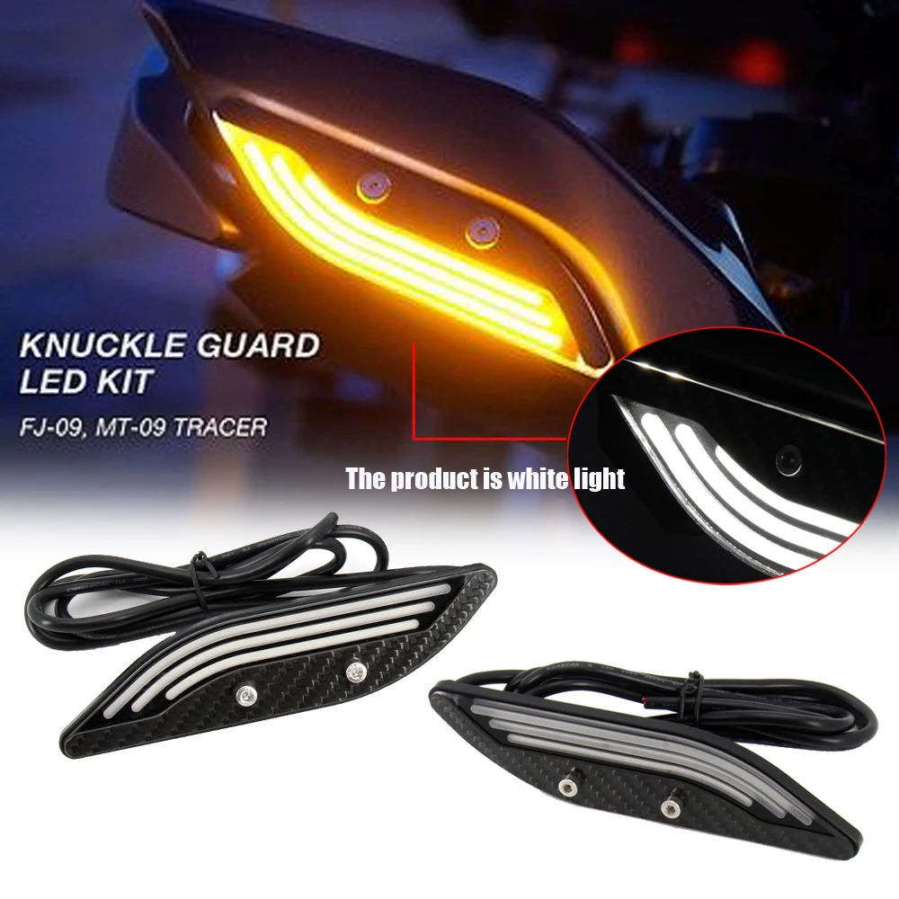 Per Yamaha Mt09 Tracer Mt-09 Tracer 2014 - 2017 Moto Mano Guardia Luci Decorative Knuckle Guardia Kit Led