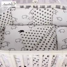 Комплект Premium в кроватку 19 предметов(7+12 бортиков) AmaroBaby, бязь