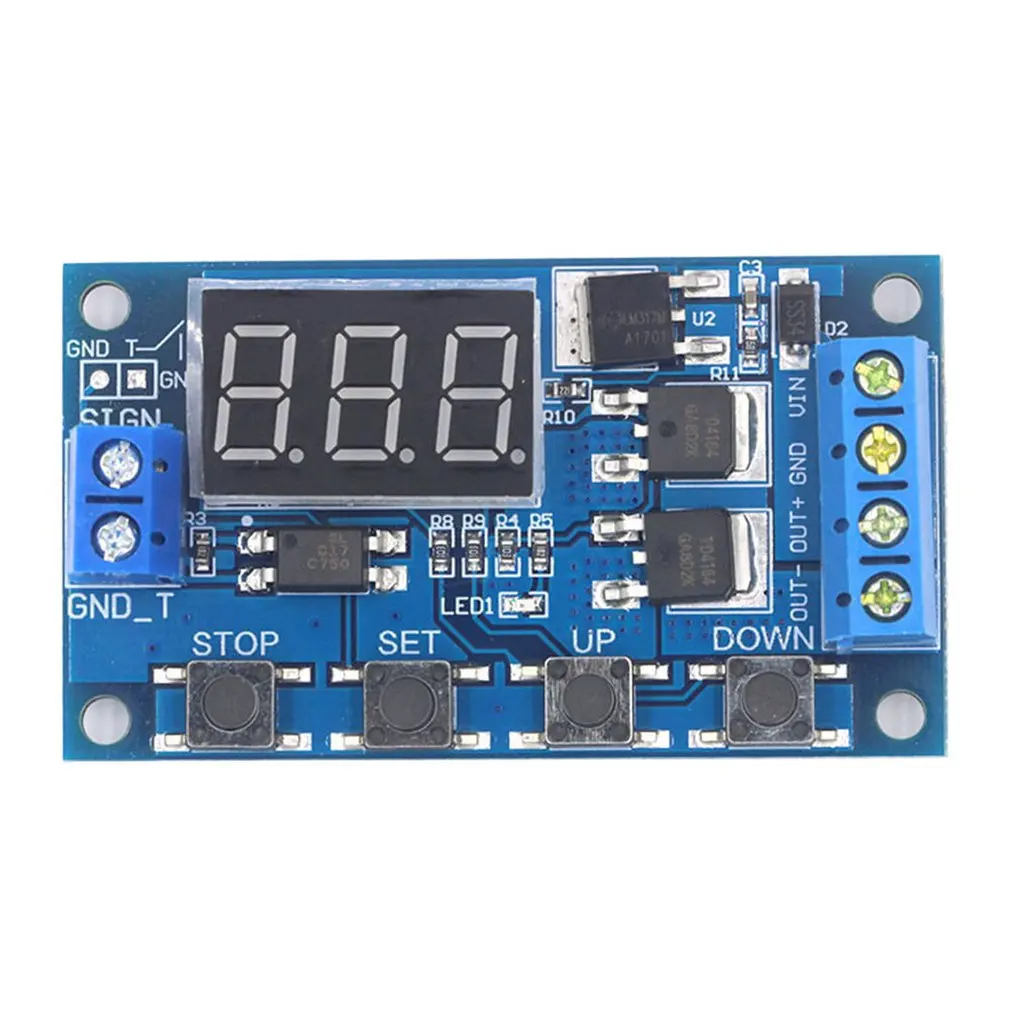 

Dual MOS LED Digital Time Delay Relay Trigger Cycle Timer Delay Switch Circuit Board Timing Control Module