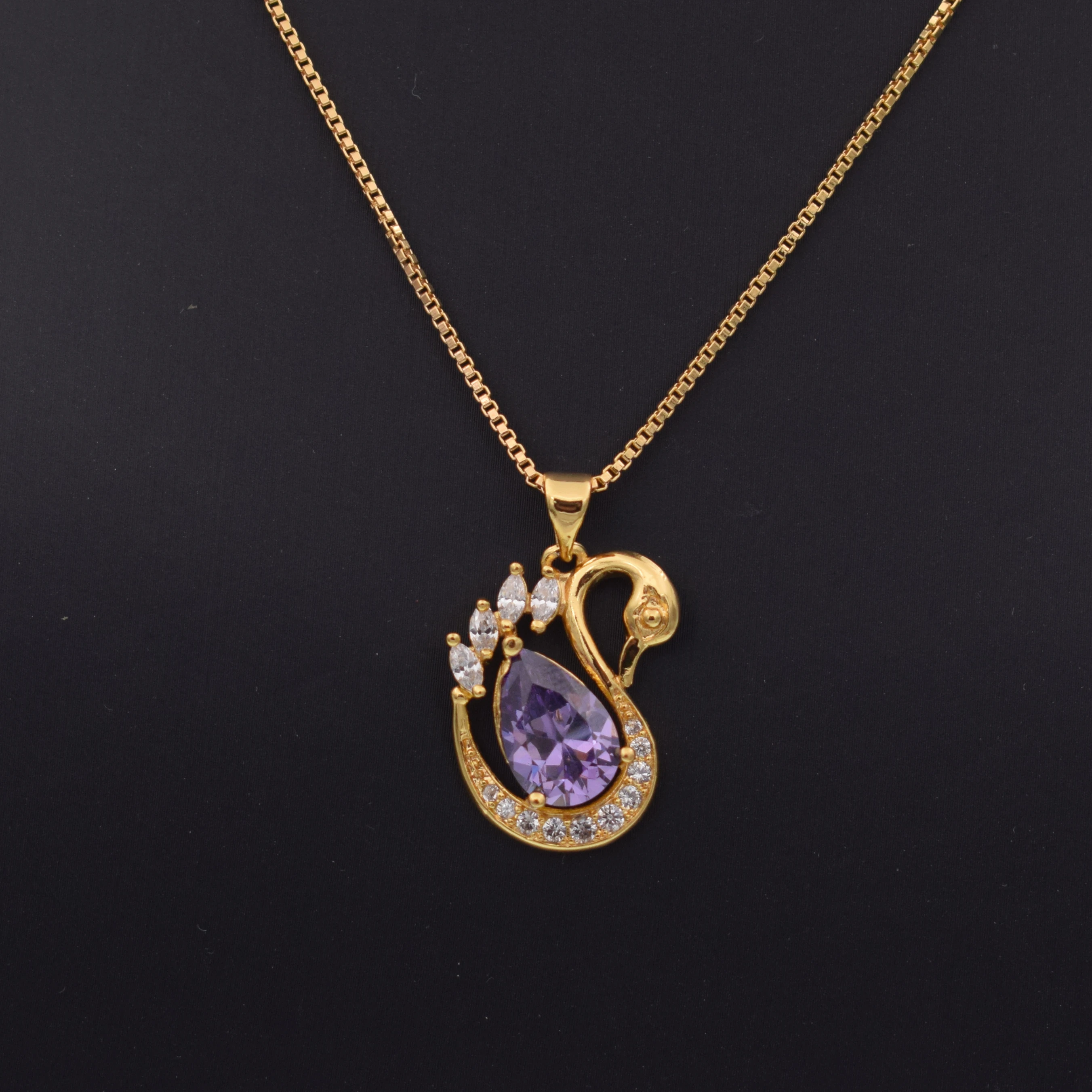 Ожерелье с кристаллом роскошное ожерелье с лебедем женские модные ювелирные изделия массивное ожерелье и аксессуары