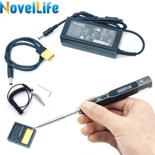 TS100 65 วัตต์มินิไฟฟ้า Soldering Iron Station ชุด OLED ดิจิตอลปรับอุณหภูมิ B2 SOLDER TIP แหล่งจ่ายไฟ(China)